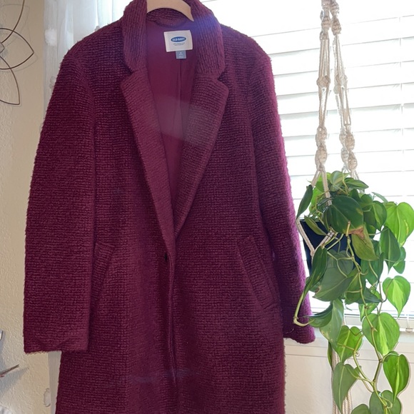 Old Navy Jackets & Blazers - Old navy burgundy coat